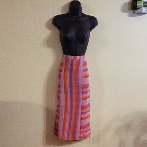 Striped Multicolor Women's Skirt. As Is